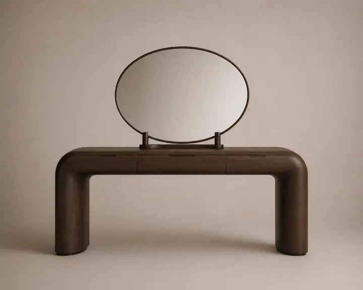 Vanity Console with Mirror