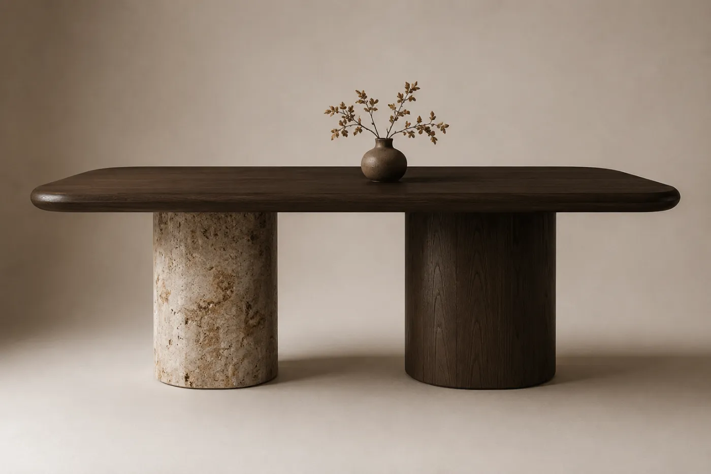 Travertine Dining Table