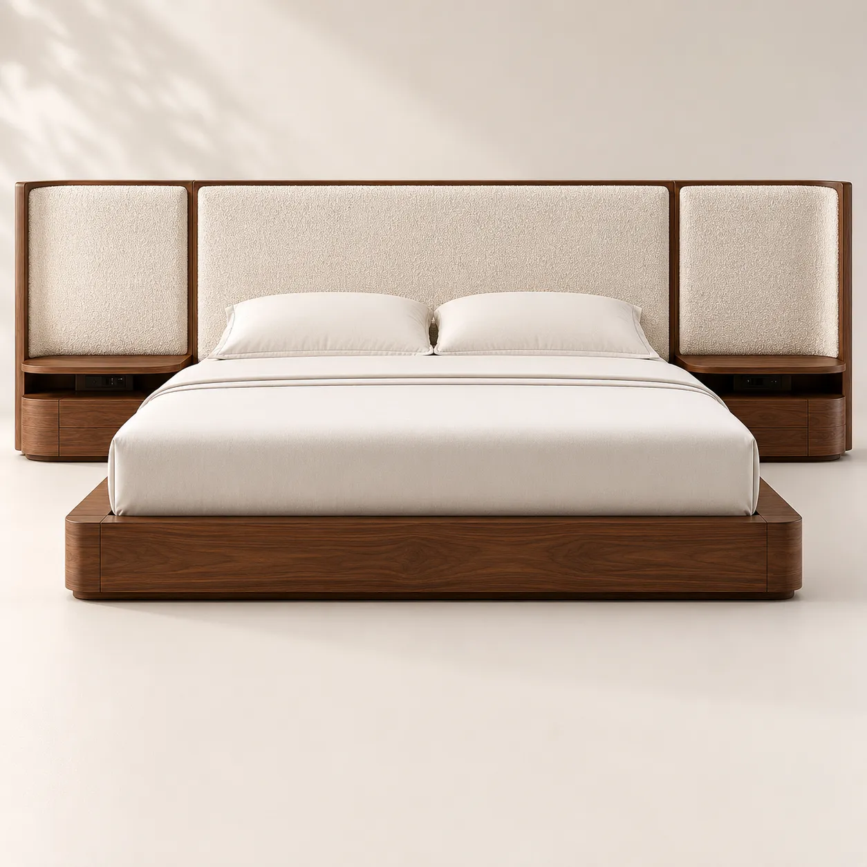 King Bed with Integrated Night Panels