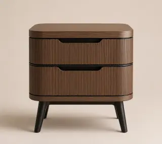 Ribbed Nightstand