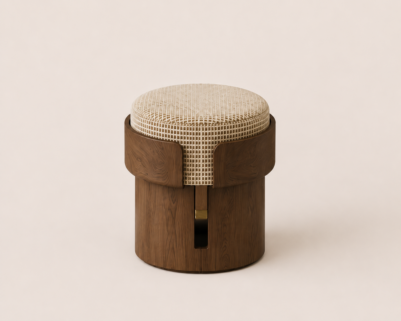 LUMINA VEIL Round Pouf Stool