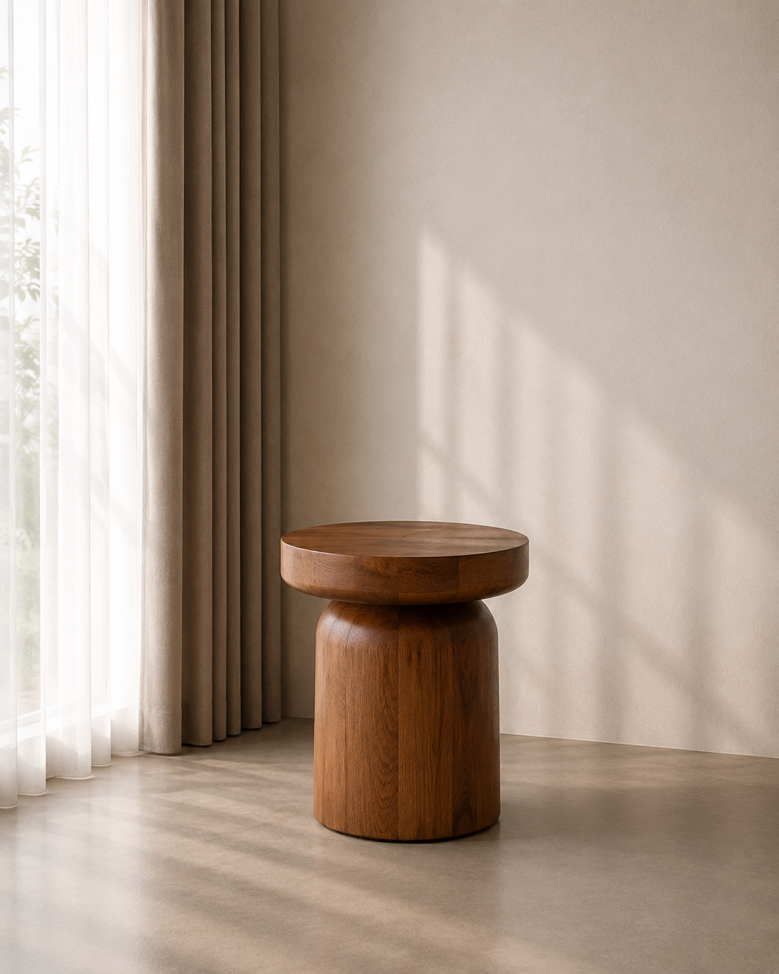 Pedestal Side Table