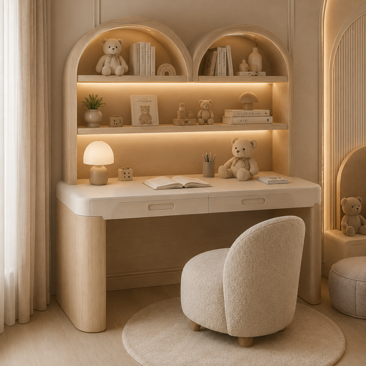 AURELLE CUBS Storybook Study Desk