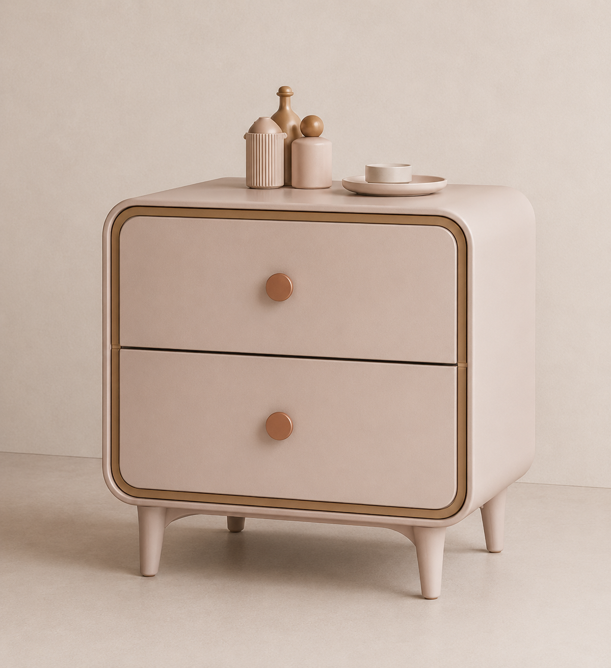 MOUSELLEA  Rounded Nightstand