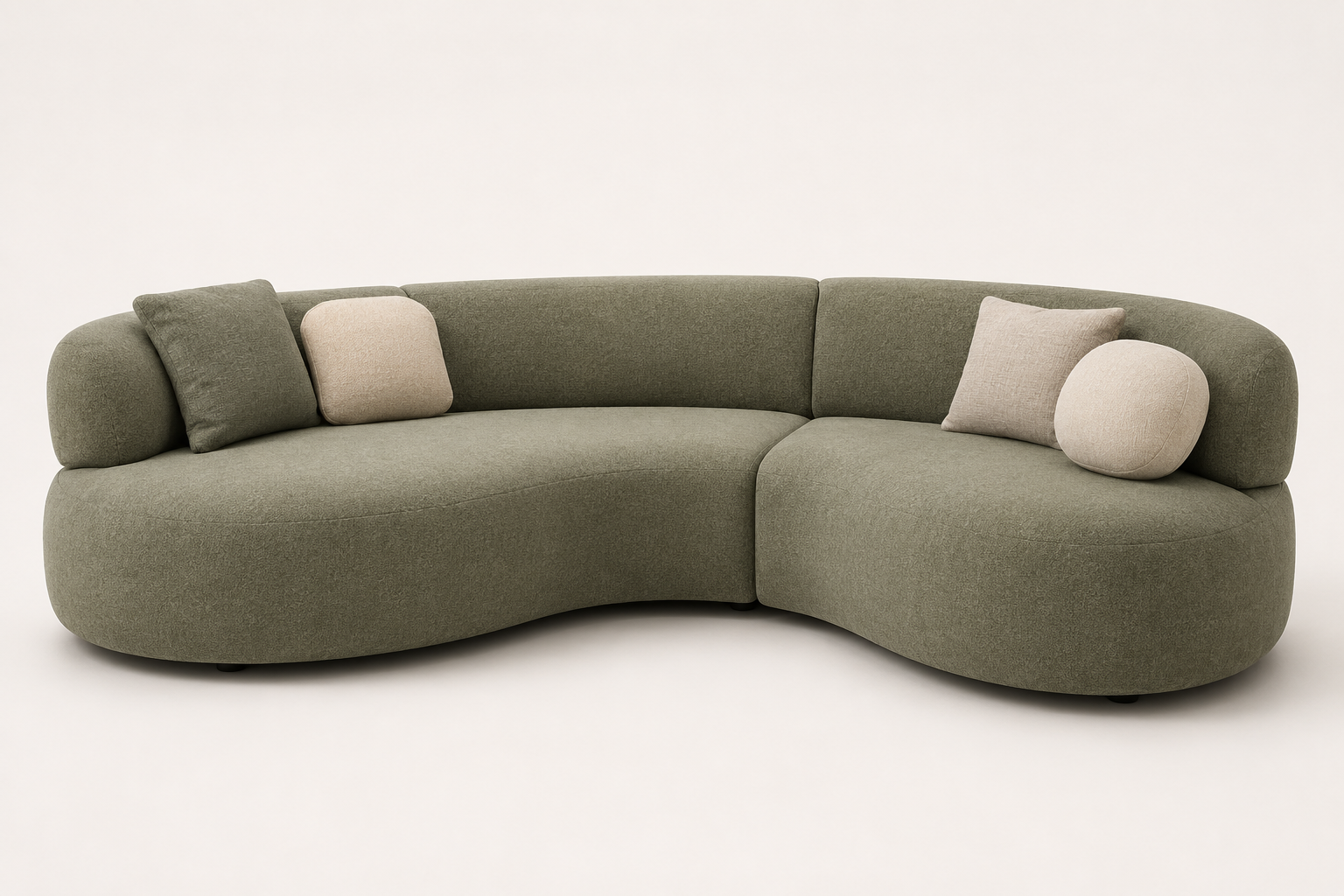 VELUNA BIANCO Curved Modular Sofa