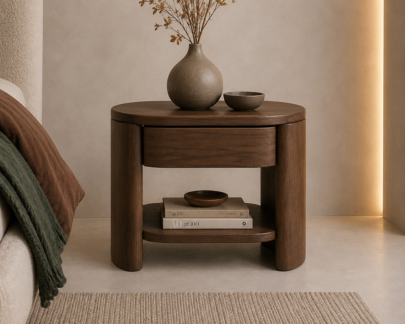 AURORA TERRA OVEL Nightstand