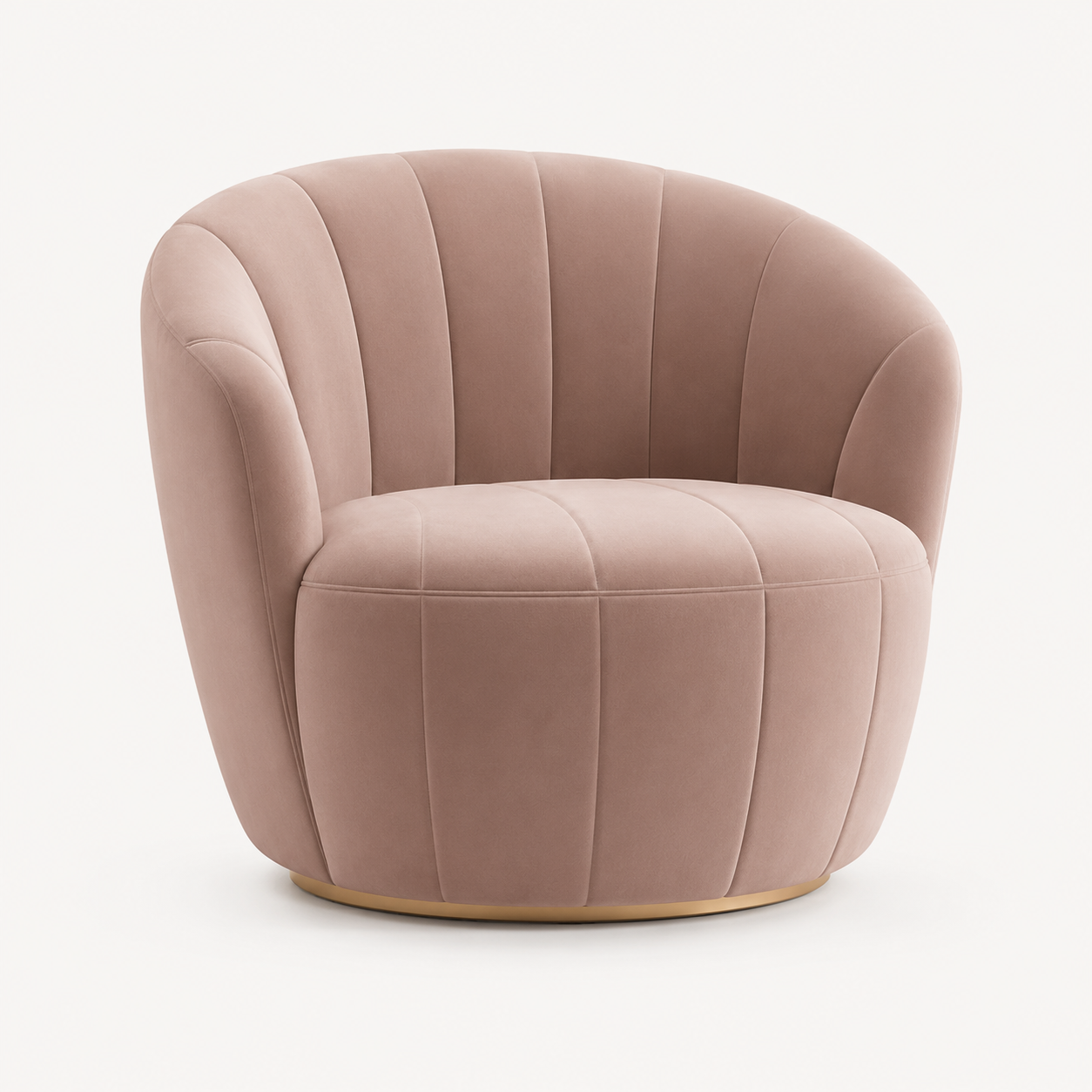 AMBRE NOUVEAU Barrel Accent Chair