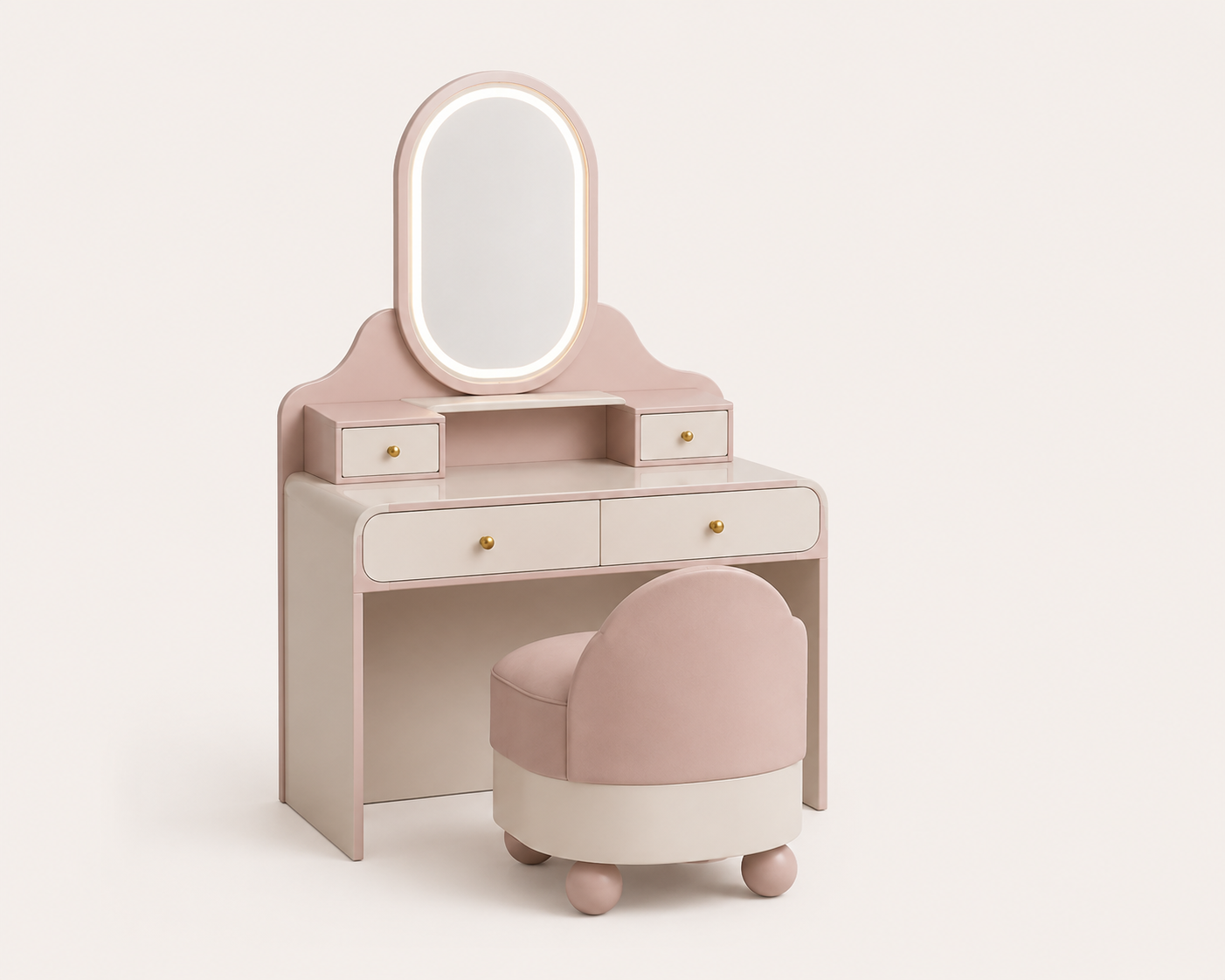 LITTLE LULLABY Vanity with Ottoman