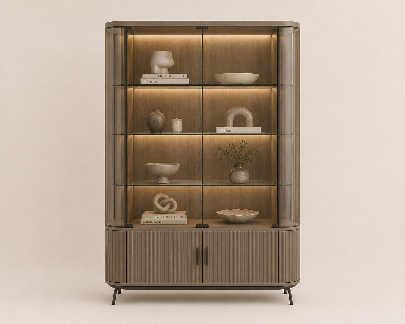 MIRELUNE Illuminated Display Cabinet