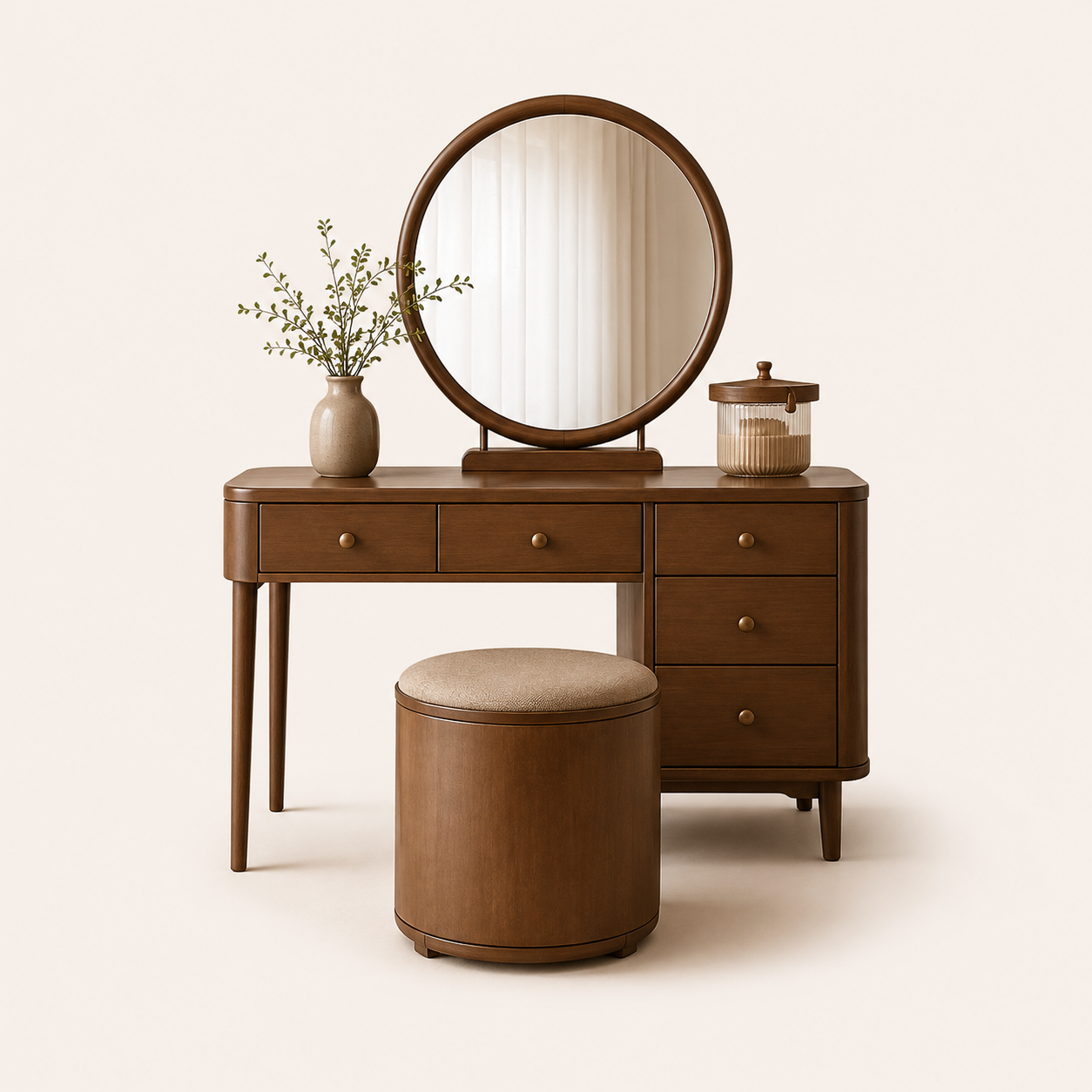 RIVORA Vanity with Ottoman