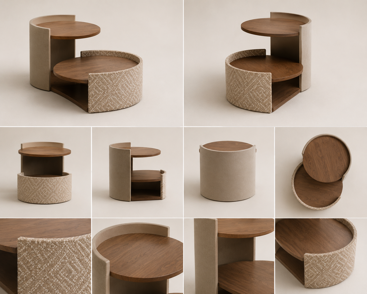 LUNAIRE Nest Side Table