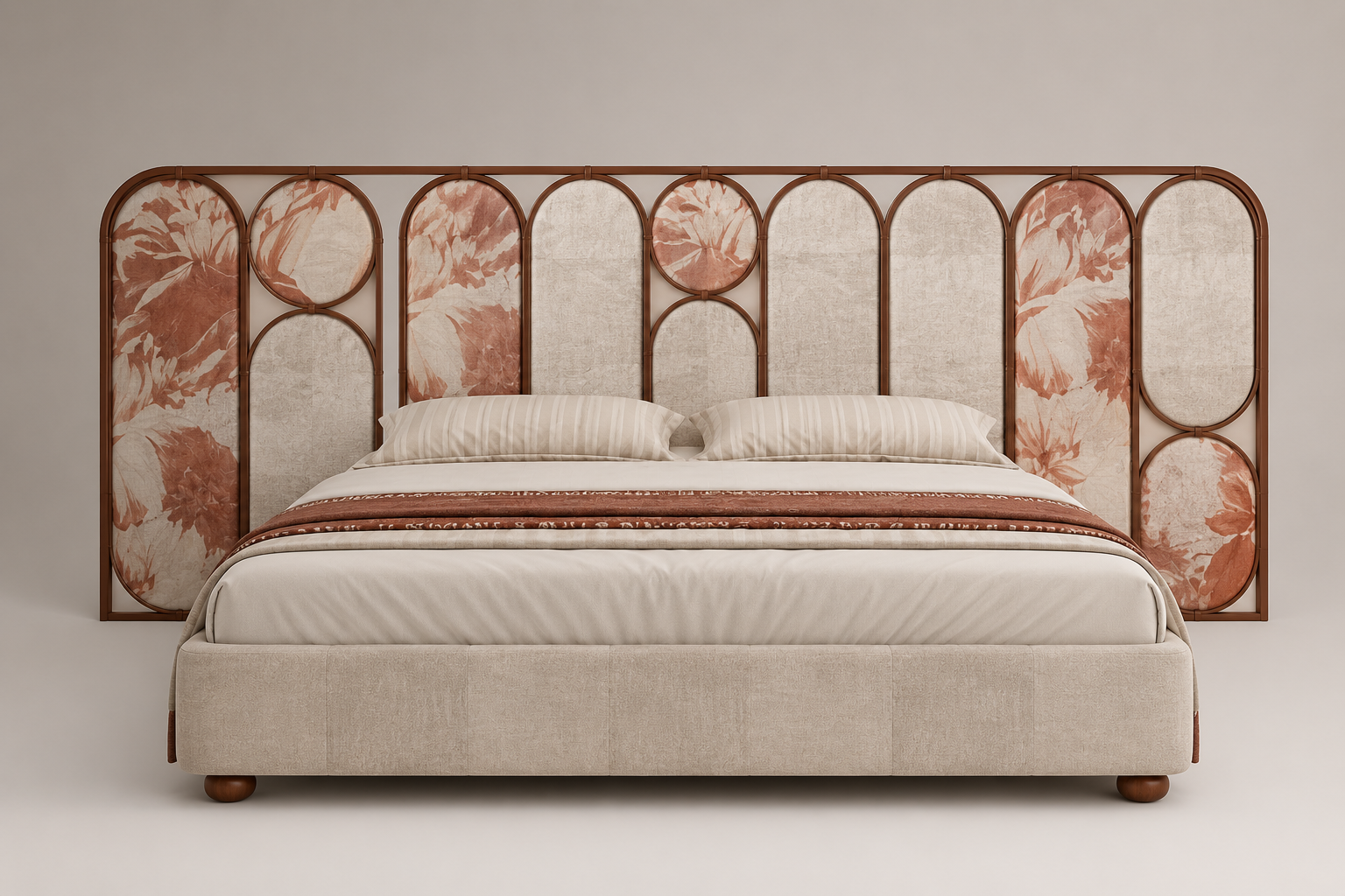 Floral Panel Bed