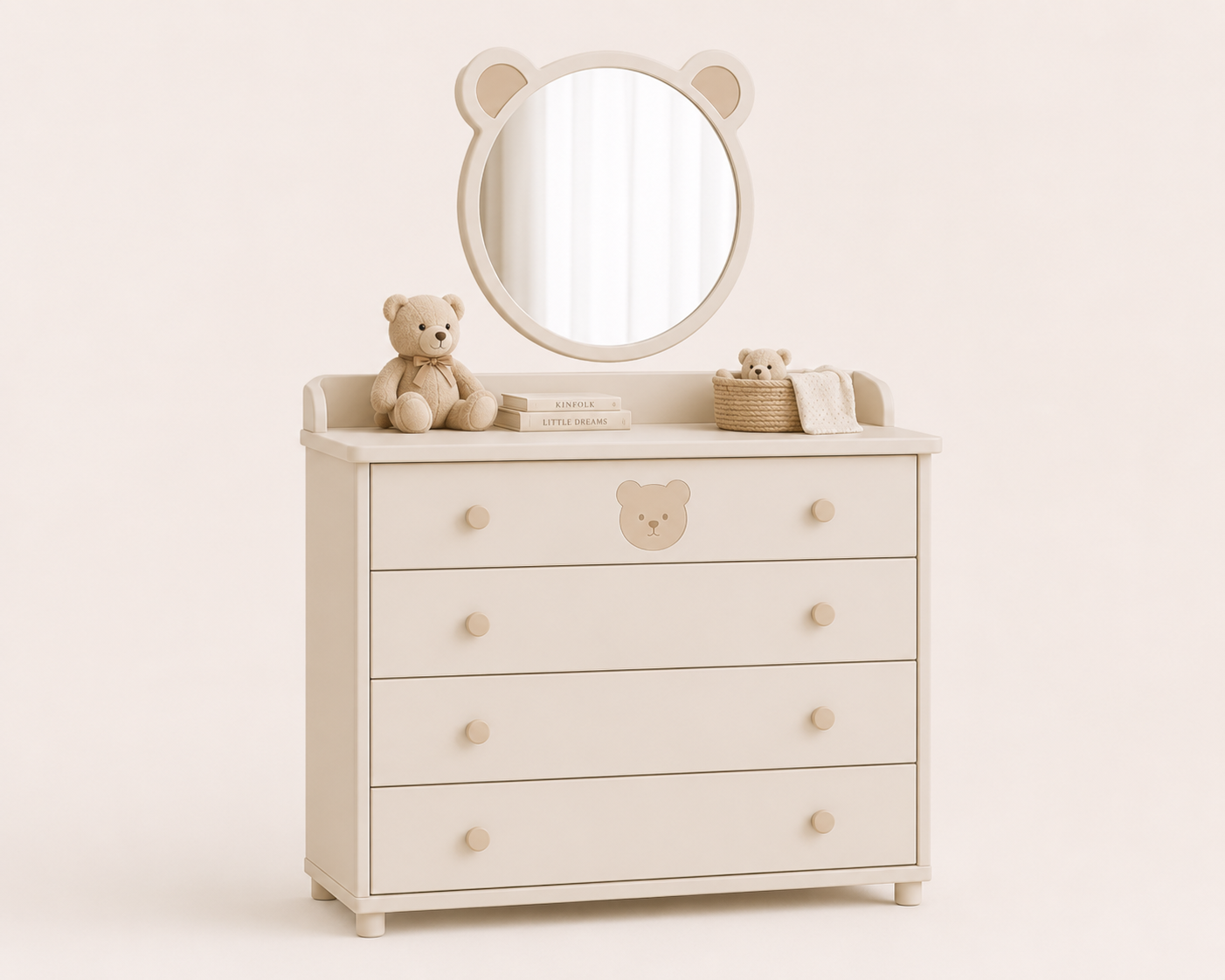 NUVIA Bear Dresser & Mirror