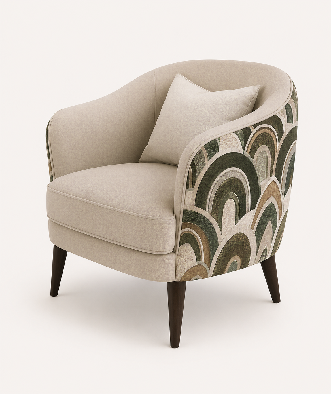 Verdant Harmony Accent Chair